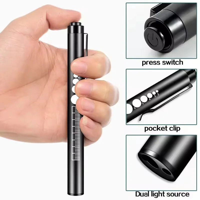Mini Portable Penlight LED Flashlight | USB Rechargeable Medical and Outdoor Torch lifestyle view