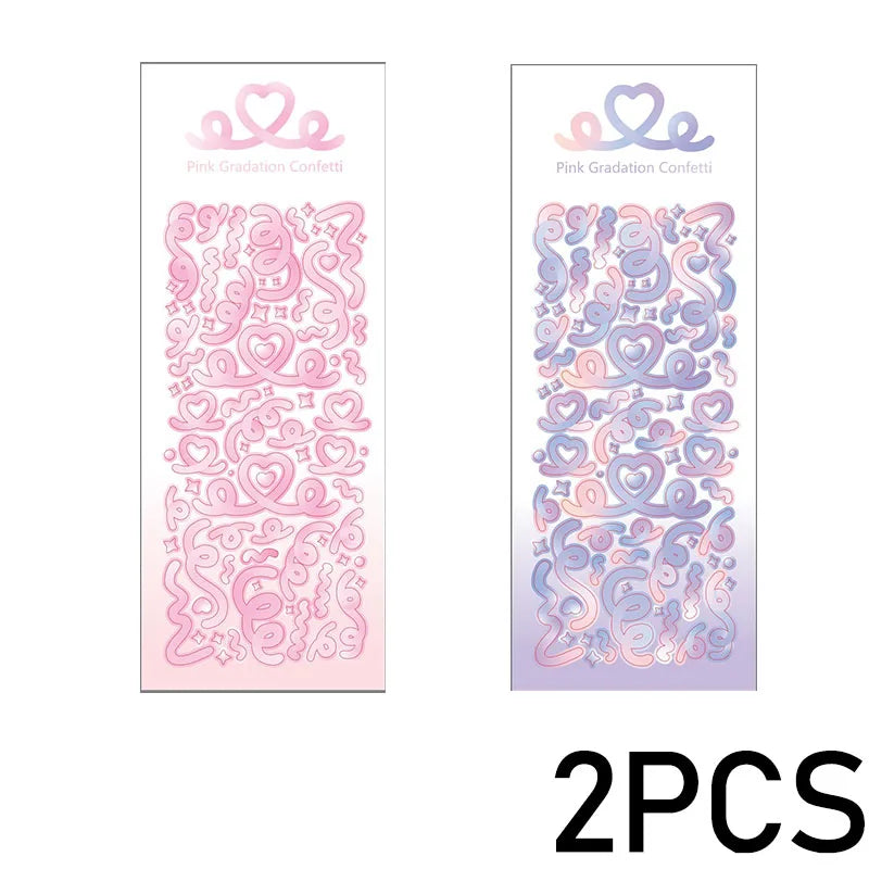 1PCS New Cute Deco Stickers Photocard Decor Kawaii Decorative Scrapbooking Decorative St detail view