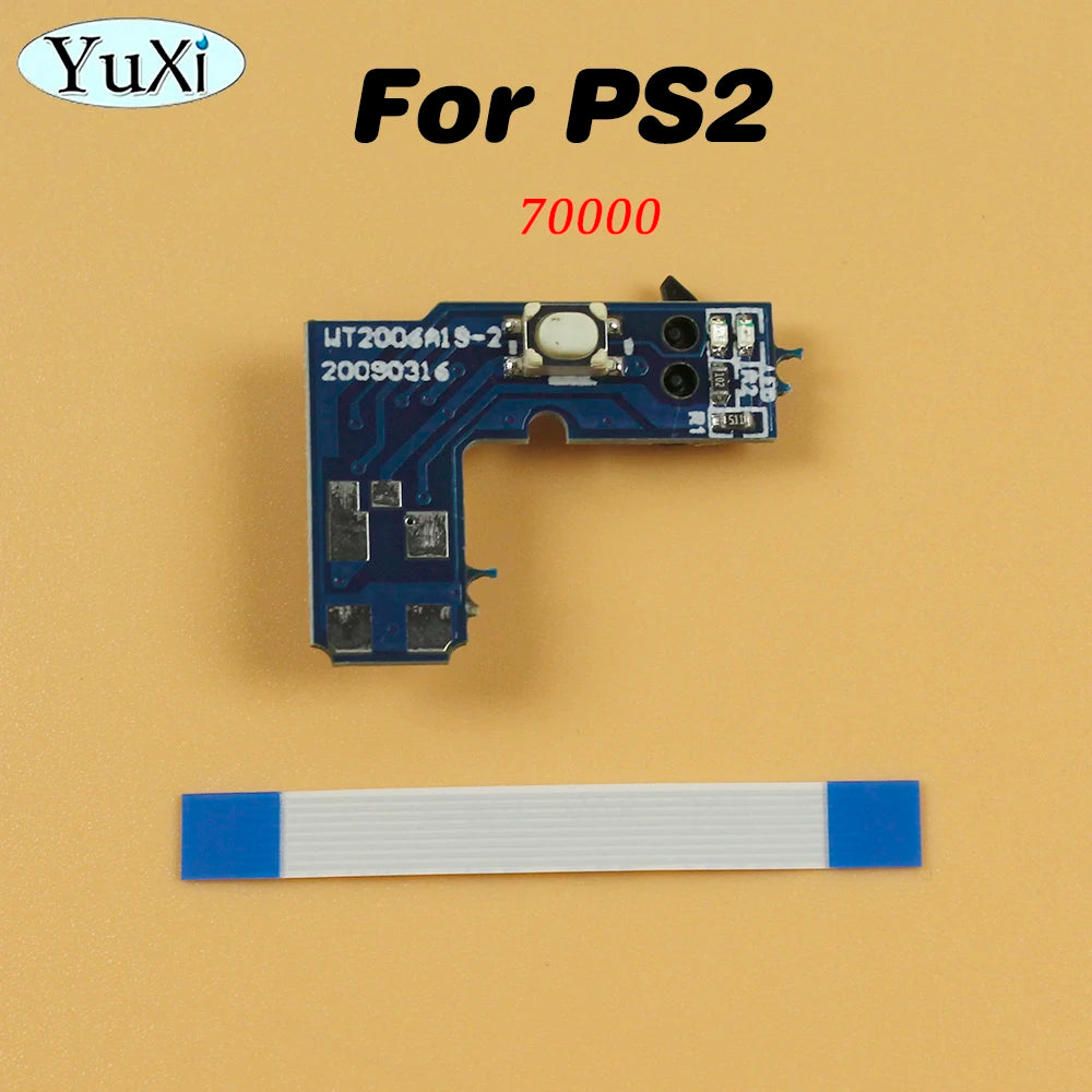 PS2 Power ON OFF Reset Switch Board 8Pin Flex Ribbon | PlayStation 2 70000 90000 Repair detail view