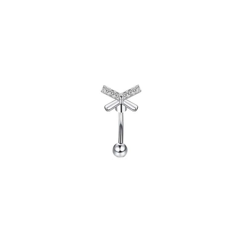 1/11Pcs 16G Eyebrow Rings for Women, Curved Barbell Belly Lip Rings Cartilage Daith E lifestyle view