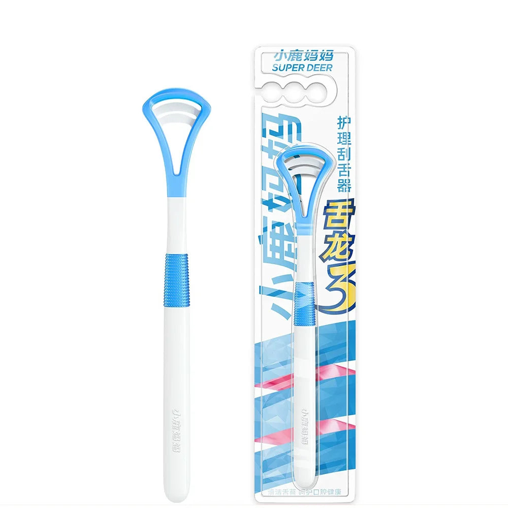 Super Deer Silicone Tongue Scraper 1Pcs Macaron Color Tonger Brush Cleaning Tools Toothbrush Oral Care Fresh Breath Safe Clean