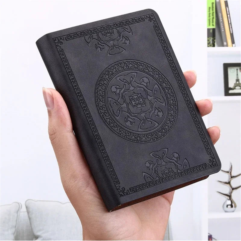 Vintage Leather Notebook – Portable Diary and Journal (A6 Size)