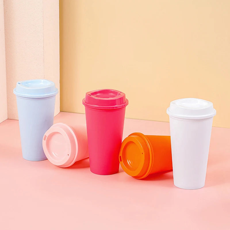 Popular Coffee Mug Shatterproof Cup Wide Application Unbreakable PP Lid Travel Bottle lifestyle view