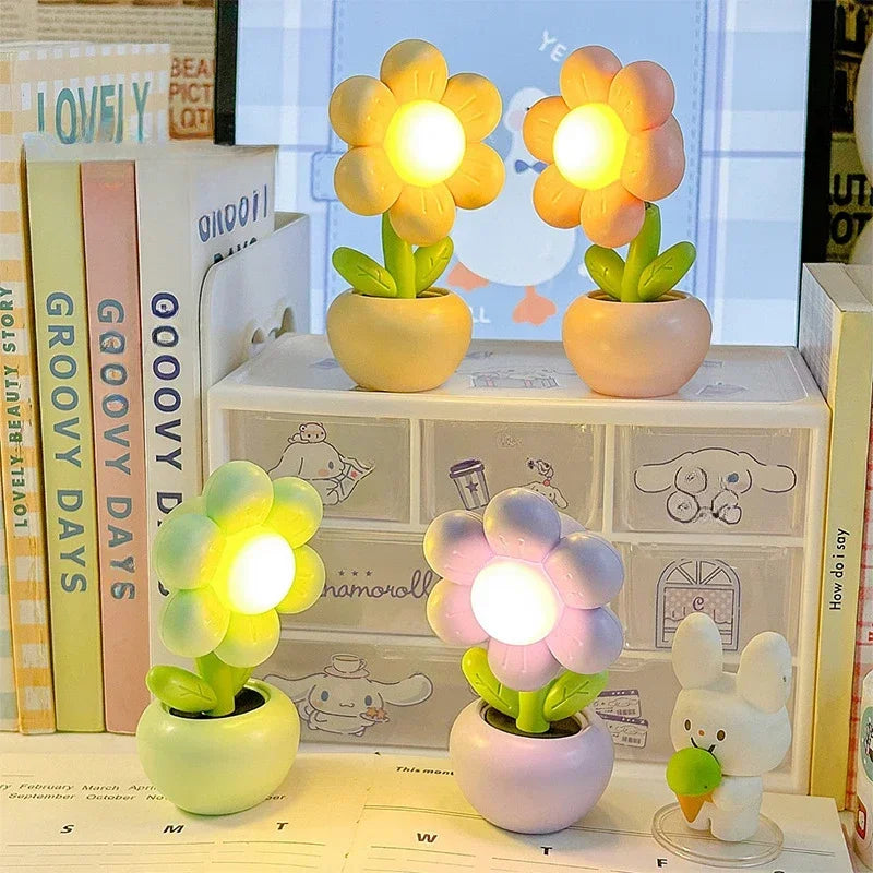 Mini LED Flower Night Light | Cute Table Lamp for Kids Bedroom alternate view