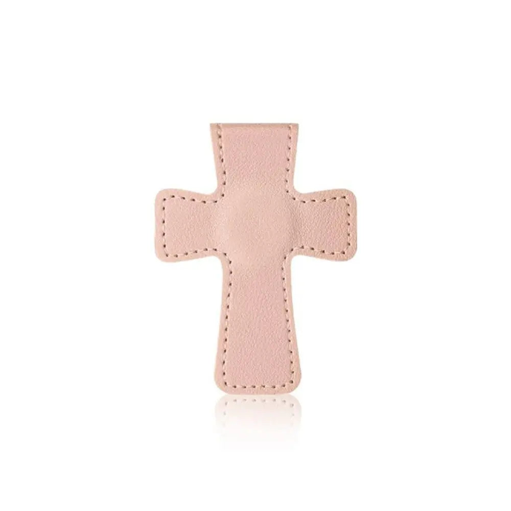 Cross Leather Magnetic Bookmark, Bookmark Page Marker Colorful Religious Cross Bookma alternate view