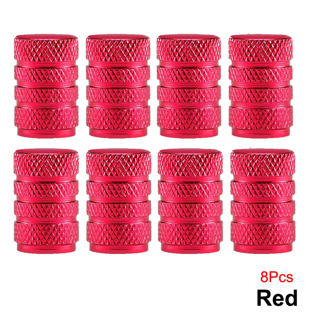Aluminum Tire Valve Caps, Dustproof Stem Covers for Car Truck Bike lifestyle view