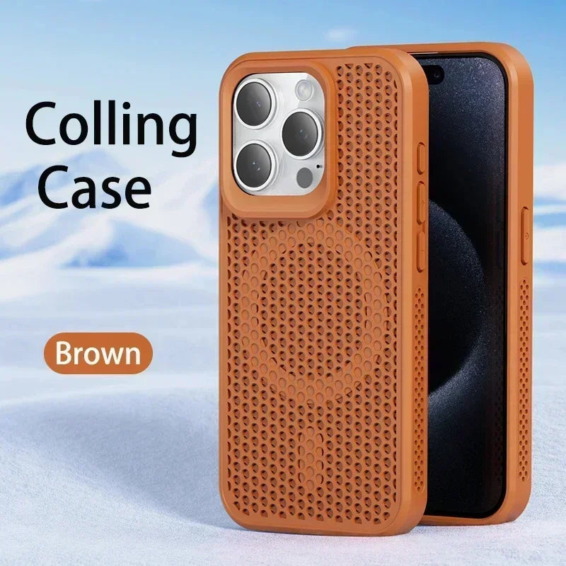 Cooling Heat Dissipation Phone Case For iPhone 17 18 16 15 14 13 12 11 Pro Max Breath alternate view