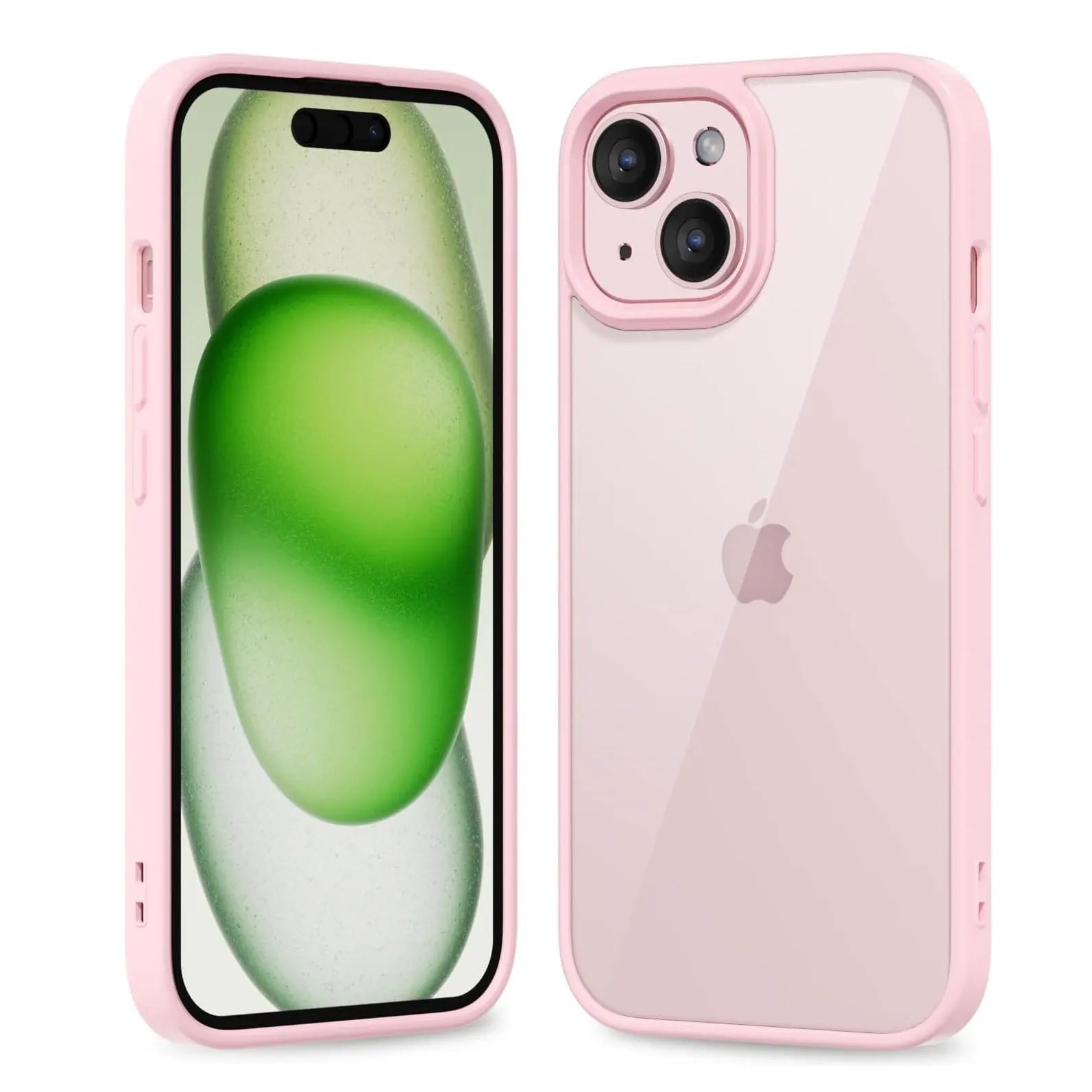 Colour Back Transparent Shockproof Phone Case for iPhone 16 15 14 13 12 11 Pro Max 7 8 close-up view