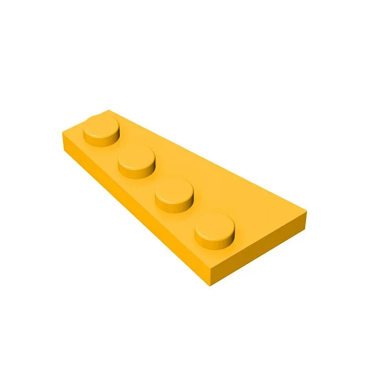 Gobricks GDS-549 Wedge Plate 4 x 2 Right | Building Block for Compatible DIY Sets close-up view