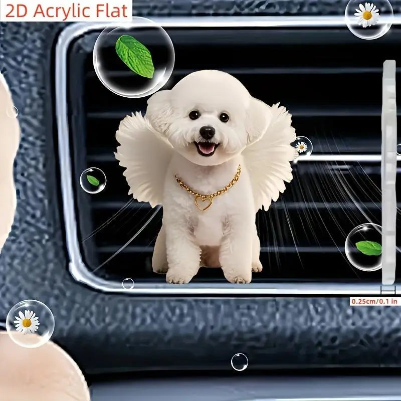 Car Vent Clip Air Freshener Jasmine Scent close-up view