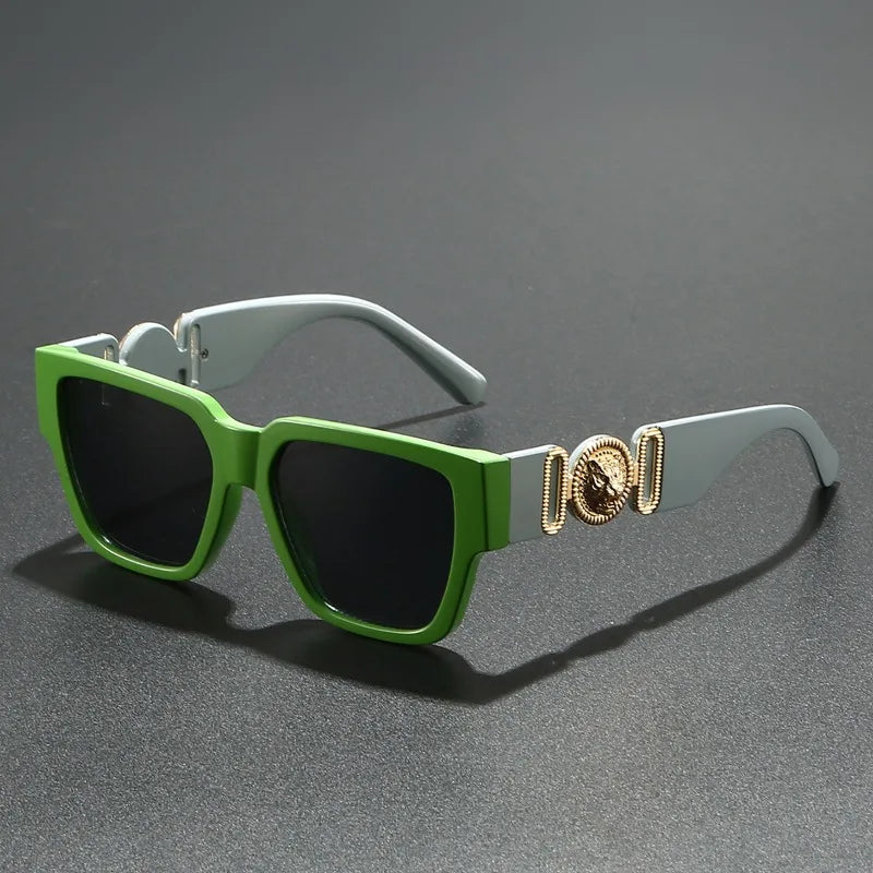 Square Leopard Print Sunglasses | UV400 Protection Travel Sunglasses alternate view