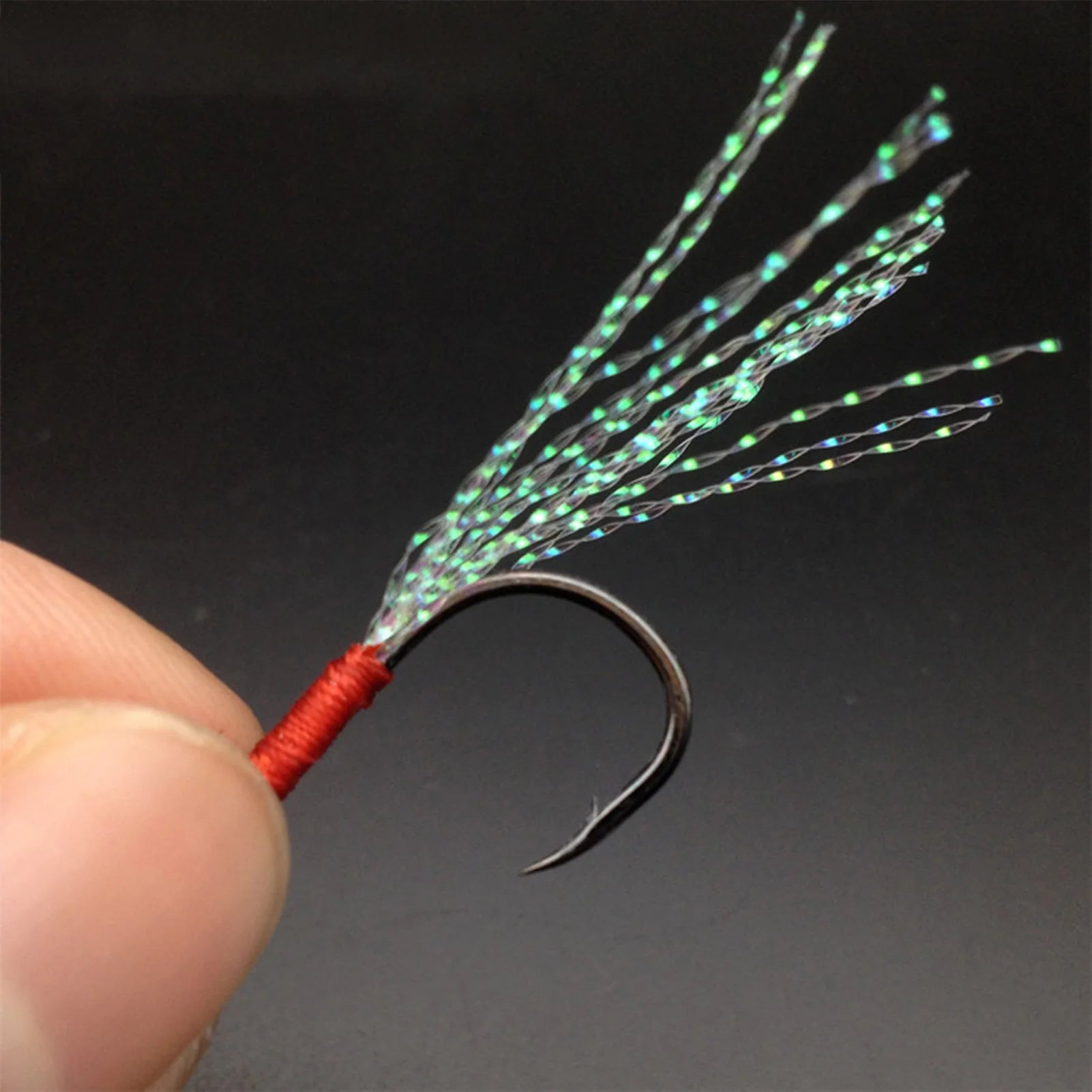 10PCS Professional Fishing Hooks Durable Binding Wire Hooks Fishing Tackle for Freshwate detail view