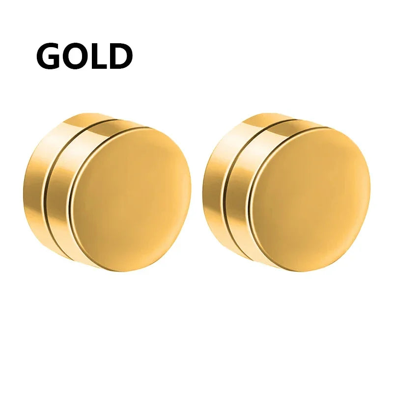 1/6 Pairs Stainless Steel Cross Pendant Clip Earring Non Piercing Fake Hoop Stud Earring detail view