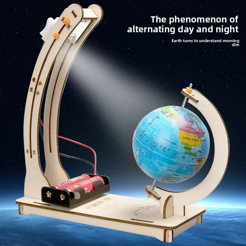 Kids Science Toys Day Night Alternation Globe Funny Teaching Aids Educational Toys DIY Technological