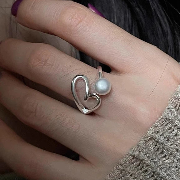 VENTFILLE 925 Sterling Silve Flower Ring for Women Gift Hollow Out Design Retro Hip Hop detail view