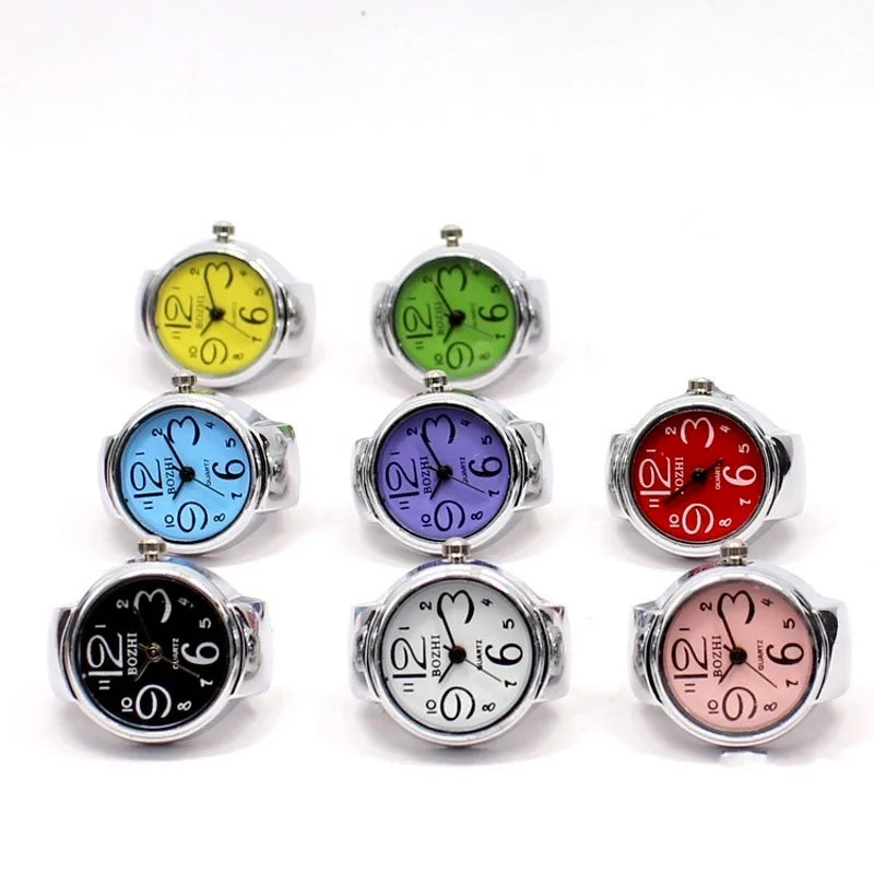 Retro Roman Vintage Punk Finger Watch Ring