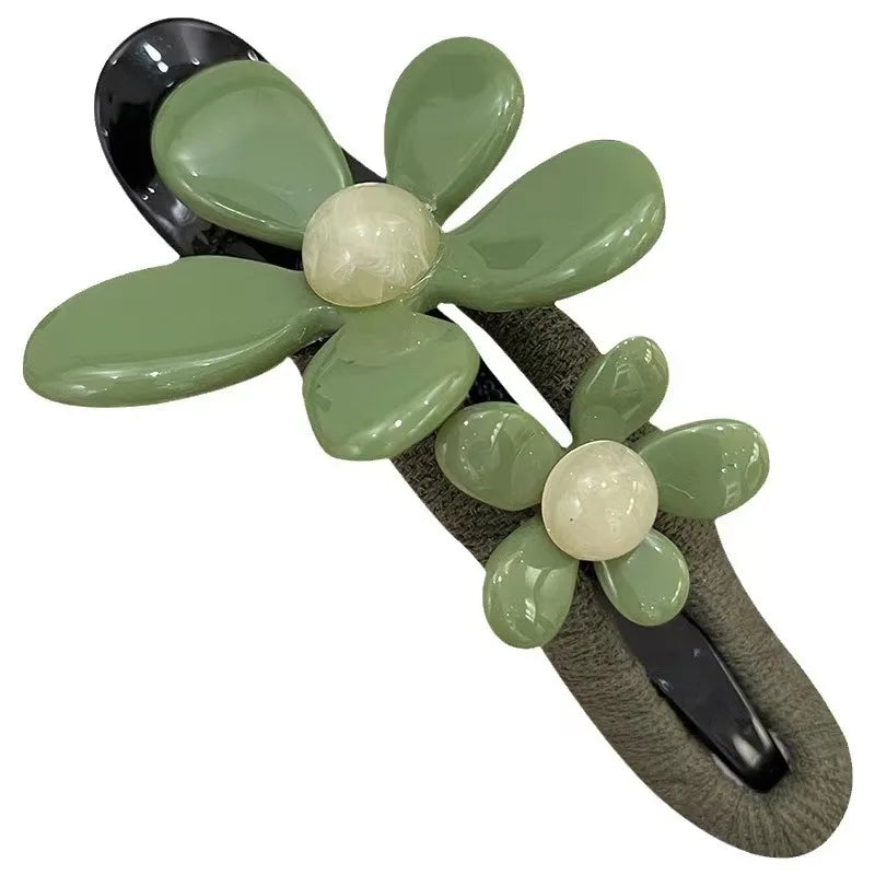 Fashion Flower Hairpin Hair Accessories Premium Duckbill Clip Hair New Headgear Headwear Girls Kids Hair Accessories