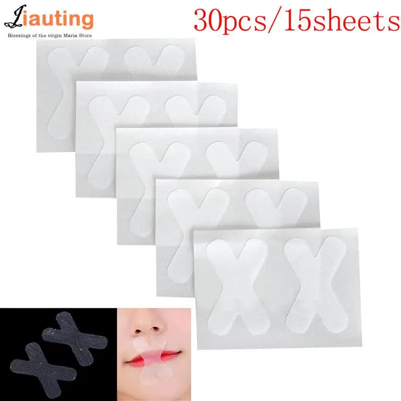 30Pcs Anti-Snoring Stickers for Adults | Night Sleep Mouth Tape for Better Breathing lifestyle view
