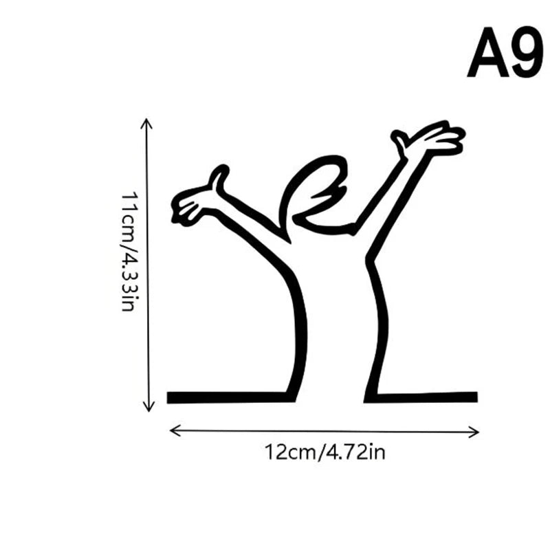 Minimalist La Linea Switch Sticker | Cartoon Power Switch Decal for Home Decor lifestyle view
