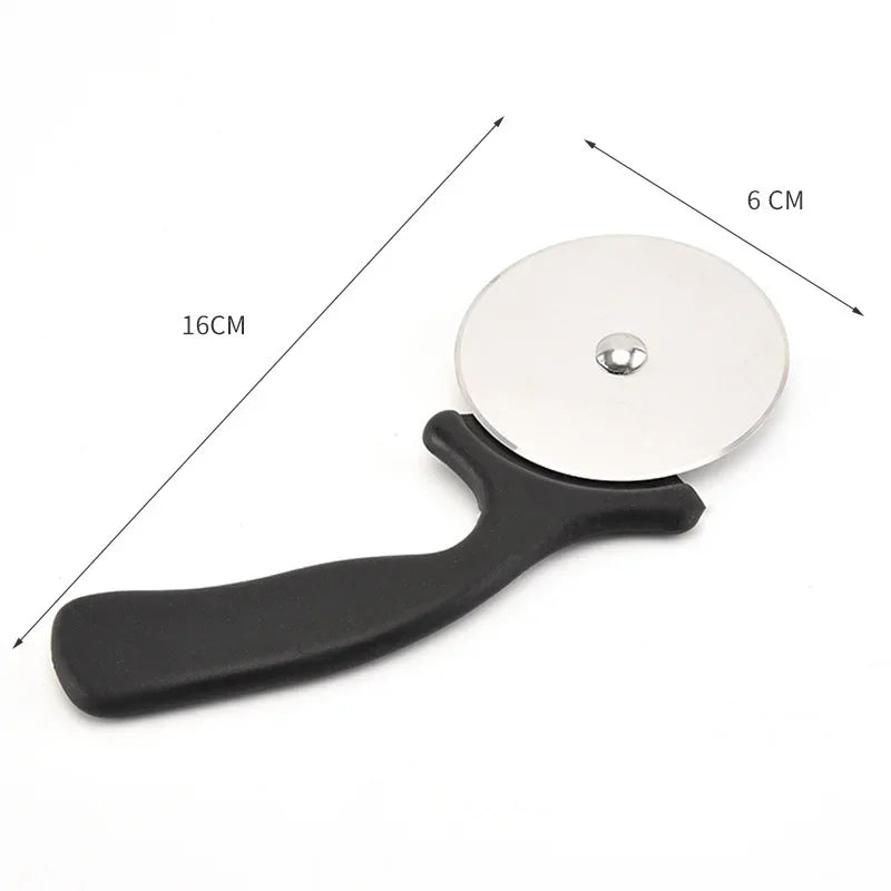 Stainless Steel Pizza Cutter Wheel | Kitchen Pastry Roller Scissor additional angle