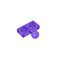 Plate, Modified 1 x 2 with Tow Ball on Side | Gobricks Building Block close-up view