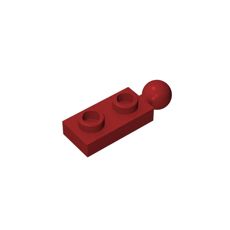 Gobricks GDS-852 Plate Modified 1 x 2 with Tow Ball on End | Building Block for DIY Cr close-up view