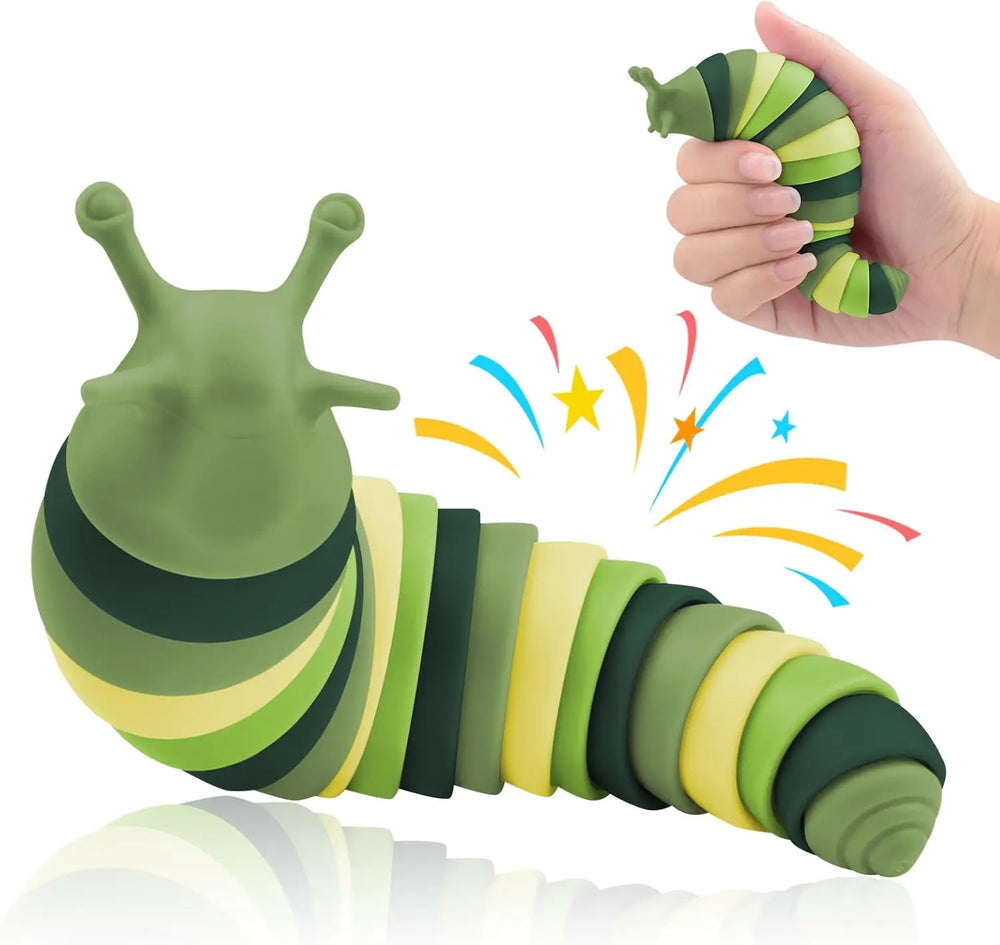 Slug Fidget Sensory Toys for Autistic Children Toddler Airplane Car Travel Essential lifestyle view