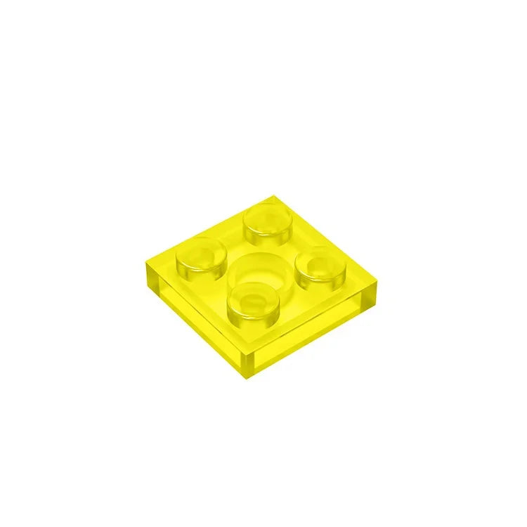 Gobricks Plate 2 x 2 Building Block | Compatible with Lego 3022 close-up view