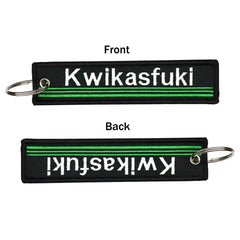 Motorcycle Keychain Double Sided Embroidery | Fashion Key Ring Gift detail view