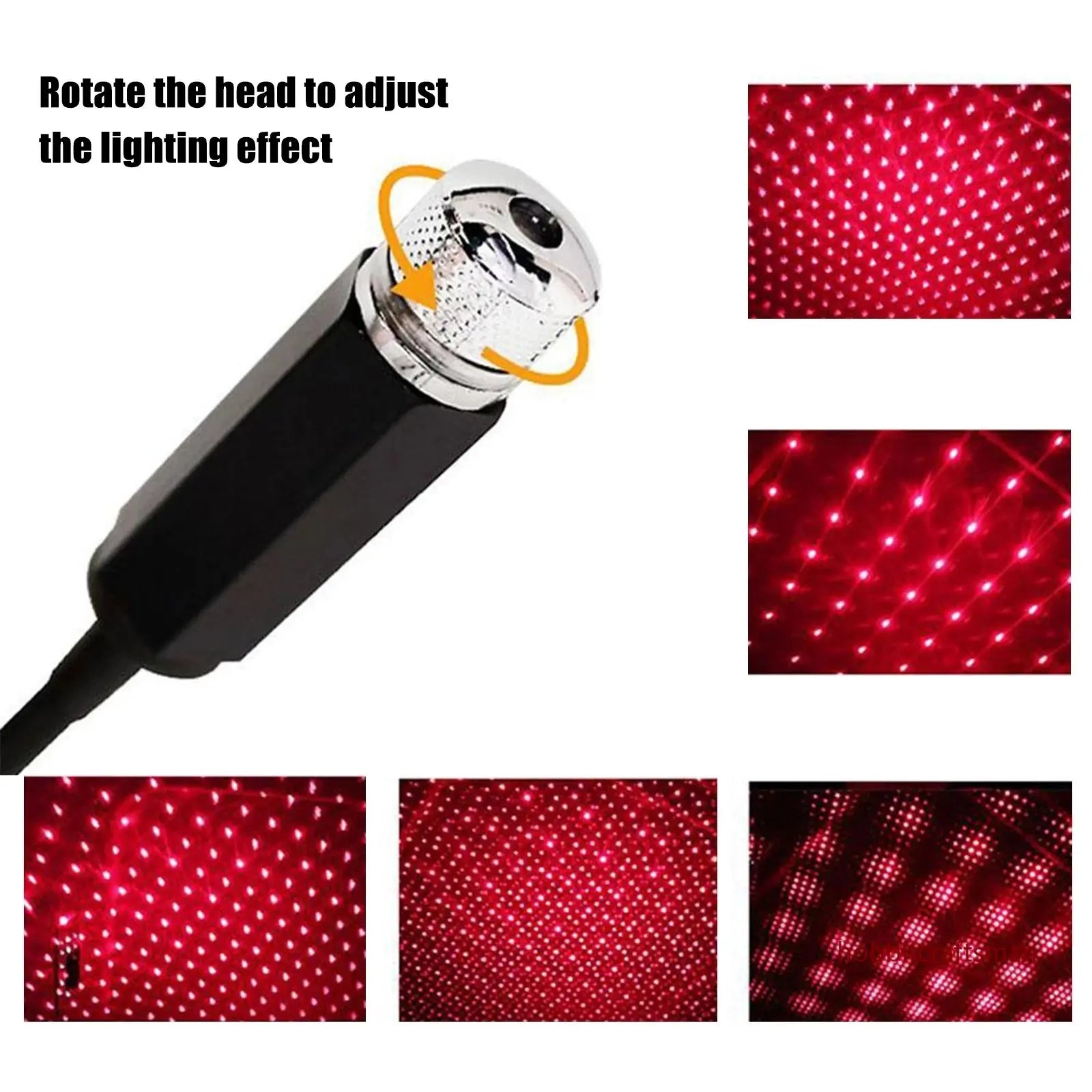 Mini LED Car Roof Star Night Light Projector Atmosphere Galaxy Lamp USB Decorative Adj close-up view