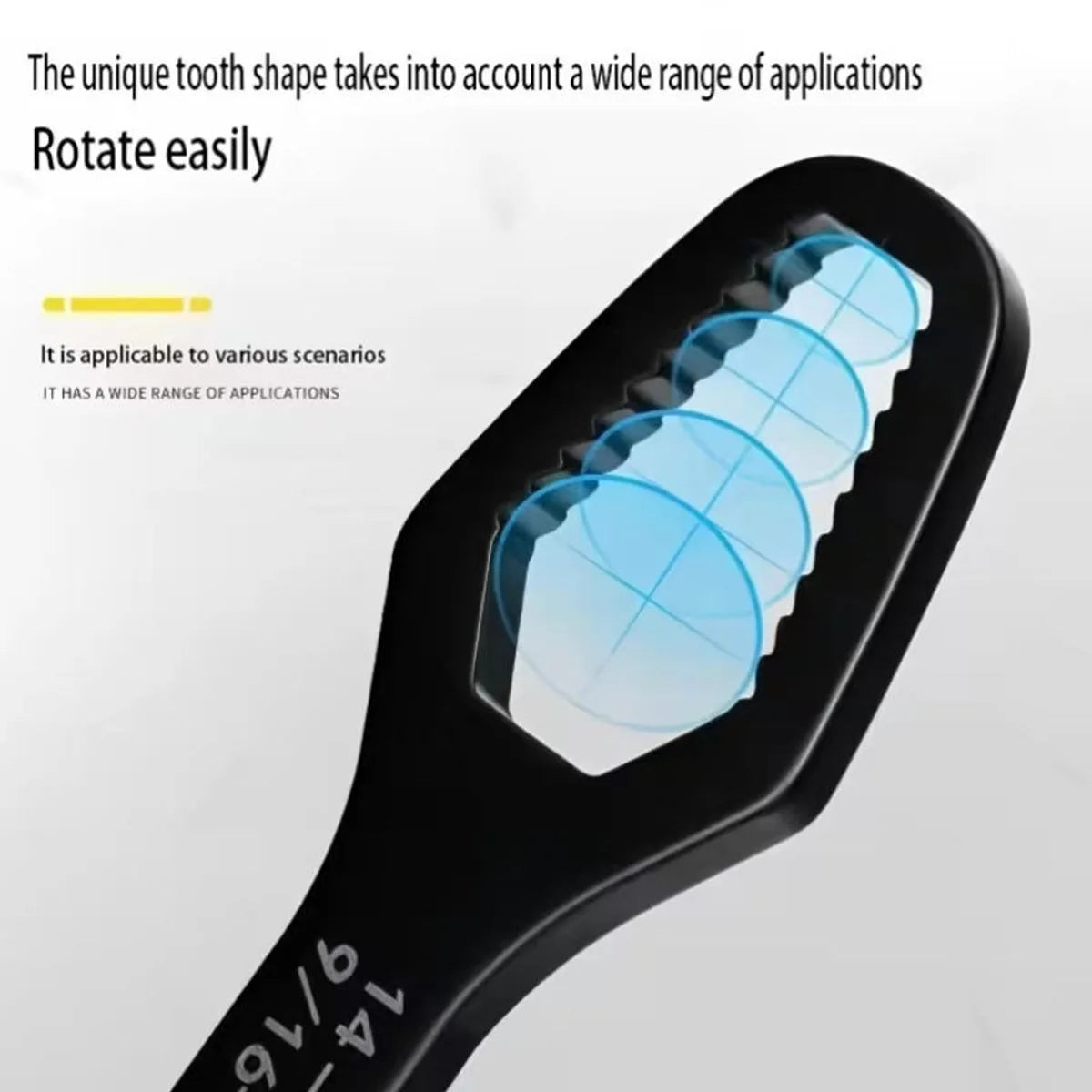 Adjustable Self-Tightening Double Head Wrench | Multi-Functional Tool for Cars, Bicycles detail view