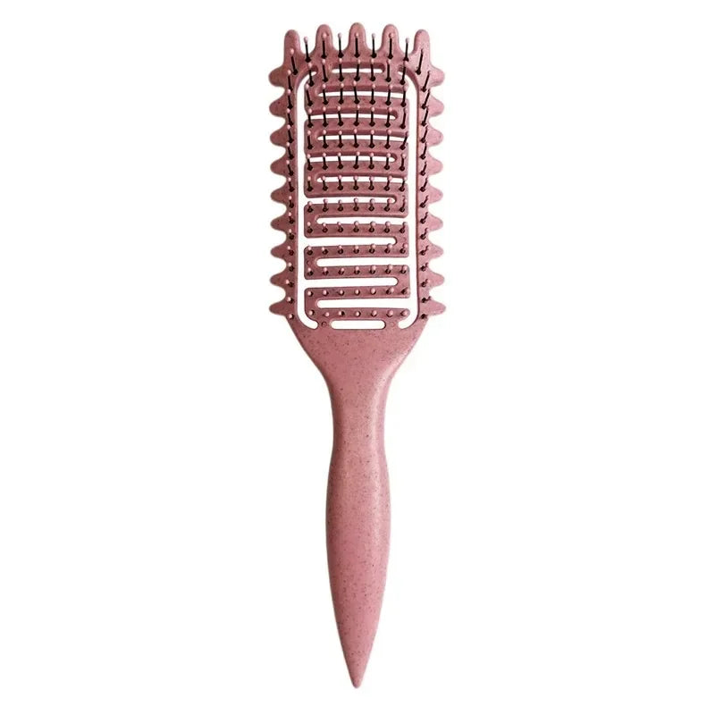 Curl Define Styling Brush Hollow Out Detangling Comb For Wet Dry Curly Hair Shaping Barb detail view