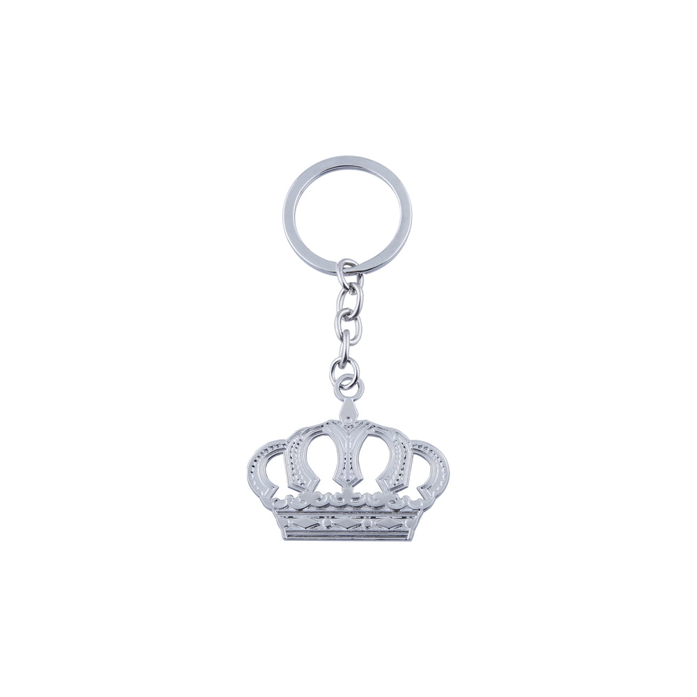 Mini Crown Keychain | Metal Car Keychain Pendant detail view