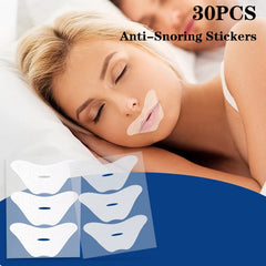 Anti-Snoring Stickers for Adults | 30 Pack Mouth Breathing Correction Patches close-up view