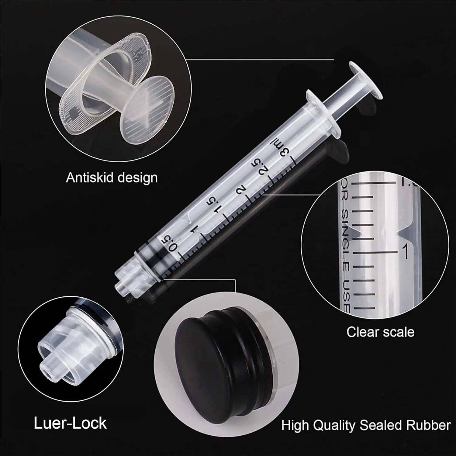 Glue Applicator Syringe Set with Blunt Tip Needle and Cap alternate view
