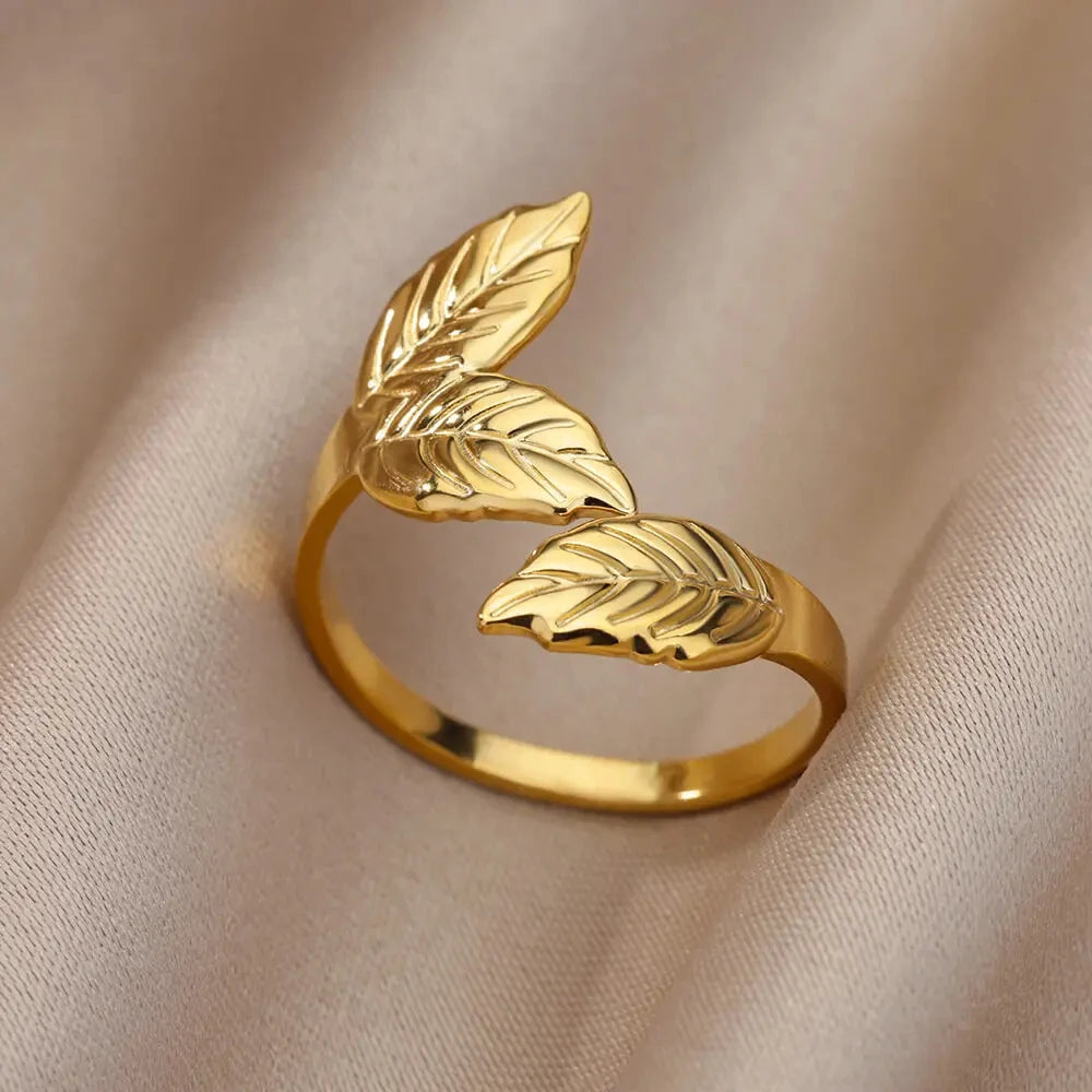316L Stainless Steel Rings for Women Gold Color Never Fade Luxury Classic rings wedding detail view