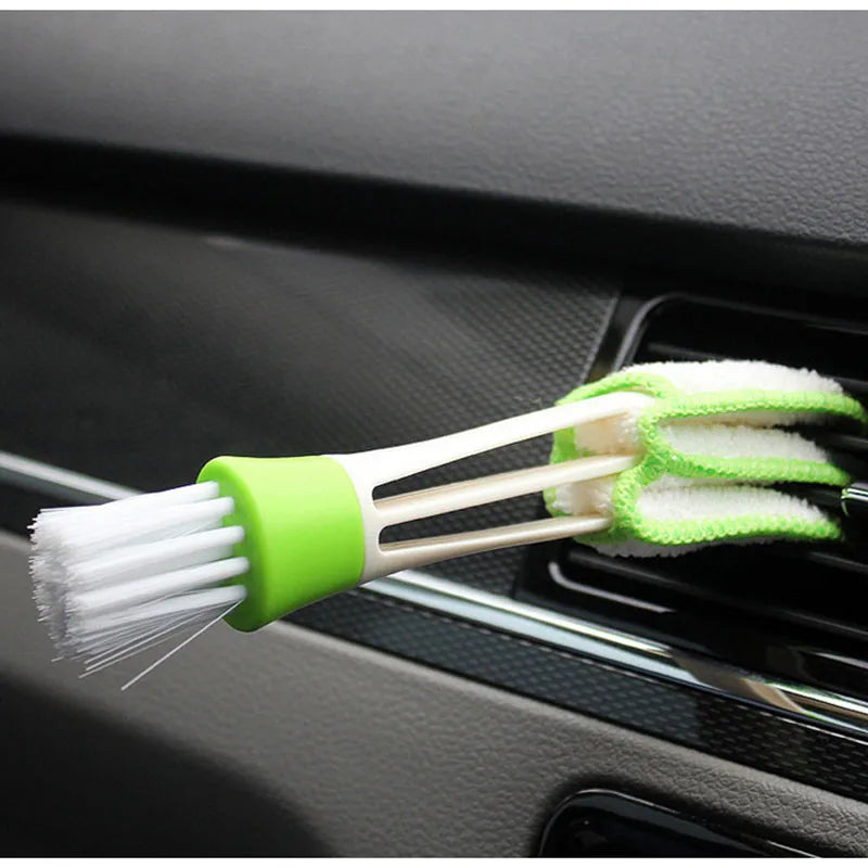 2-in-1 Car Air Vent Cleaning Brush | Multi-Purpose Interior Dust Tool detail view