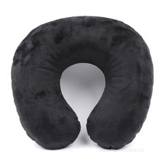 Inflatable Travel Neck Pillow | U-Shaped Support for Car, Plane, and Office close-up view