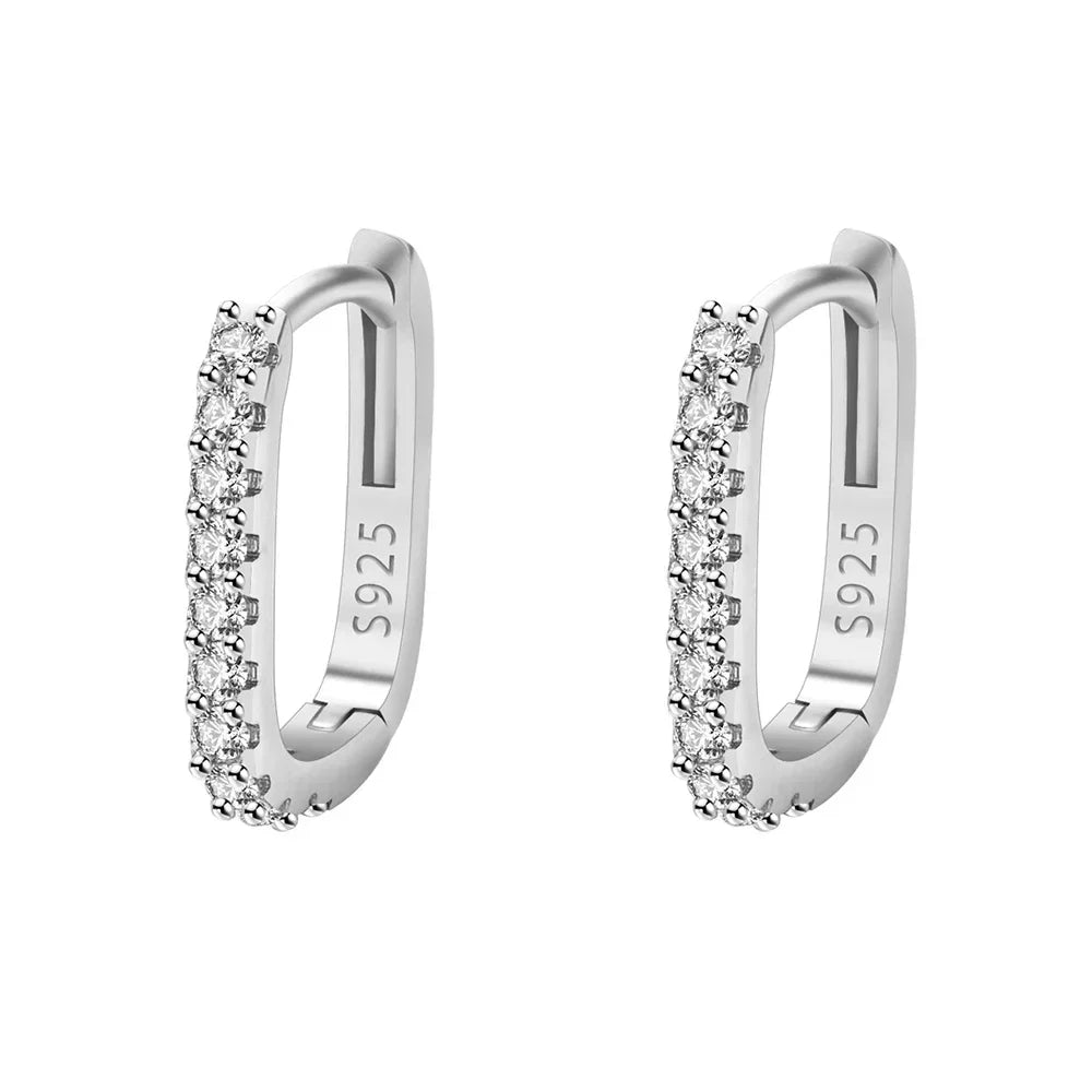 Original designer 925 Sterling Silver Elegant Crystal Jewelry Fashion Zircon Circle H alternate view