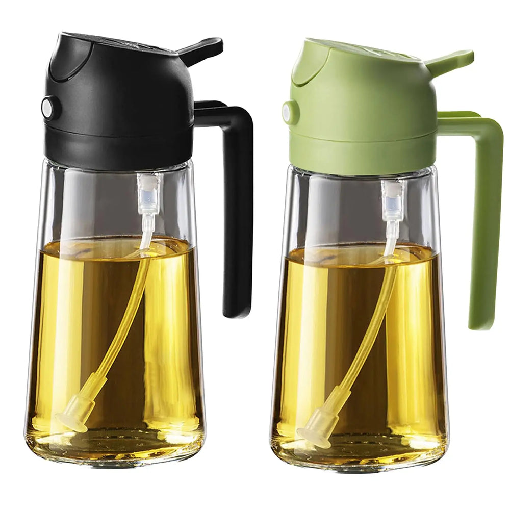 2 in 1 Oil Sprayer and Dispenser Bottle | Cooking Oil Spray Bottle for BBQ, Air Fryer alternate view