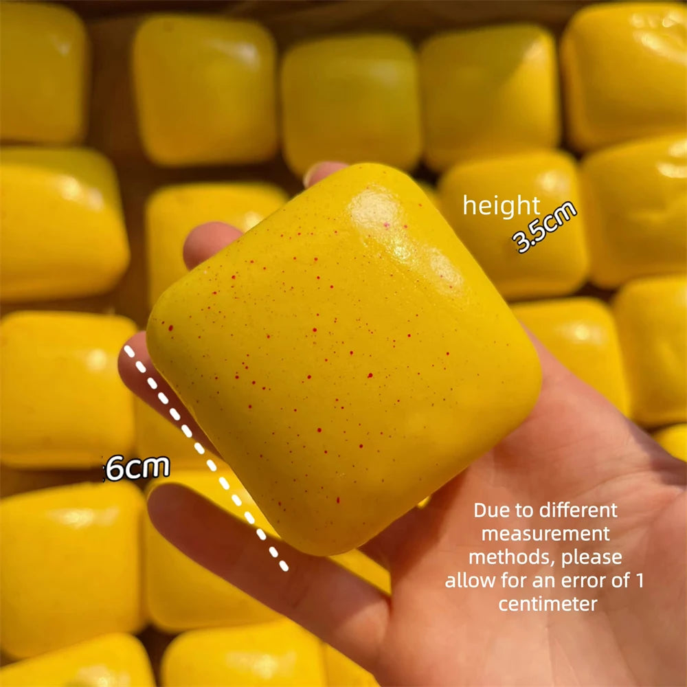 Squishy Simulated Square Bread Squeeze Toy Stress Relief Slow Rising Small Toast Sensory detail view