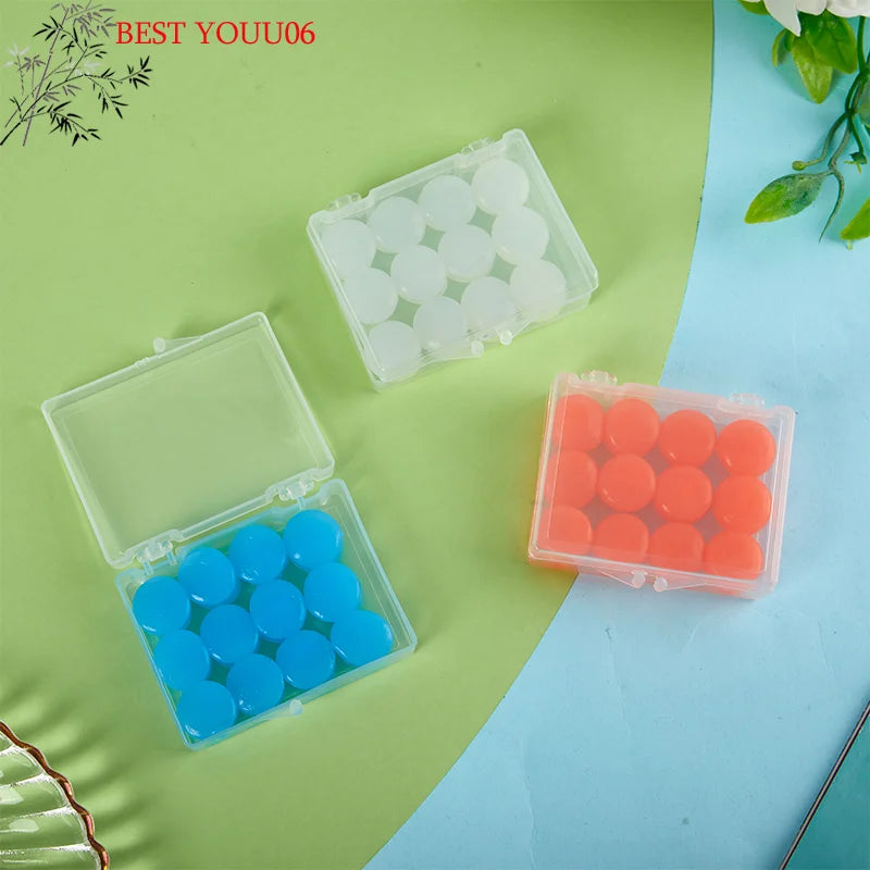 Silicone Ear Plugs for Sleeping | Noise Reduction Reusable Earplugs close-up view