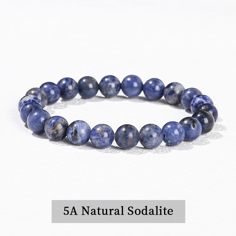 JD Natural Black Spectrolite Flash Smooth Beaded Bracelet Women Men 6 8 10mm Labrad additional angle