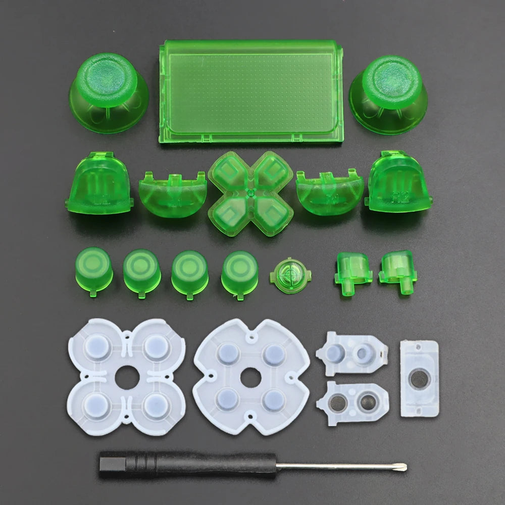 PS4 Controller Repair Kit | JDS/JDM-040 Button and Joystick Replacement Set close-up view