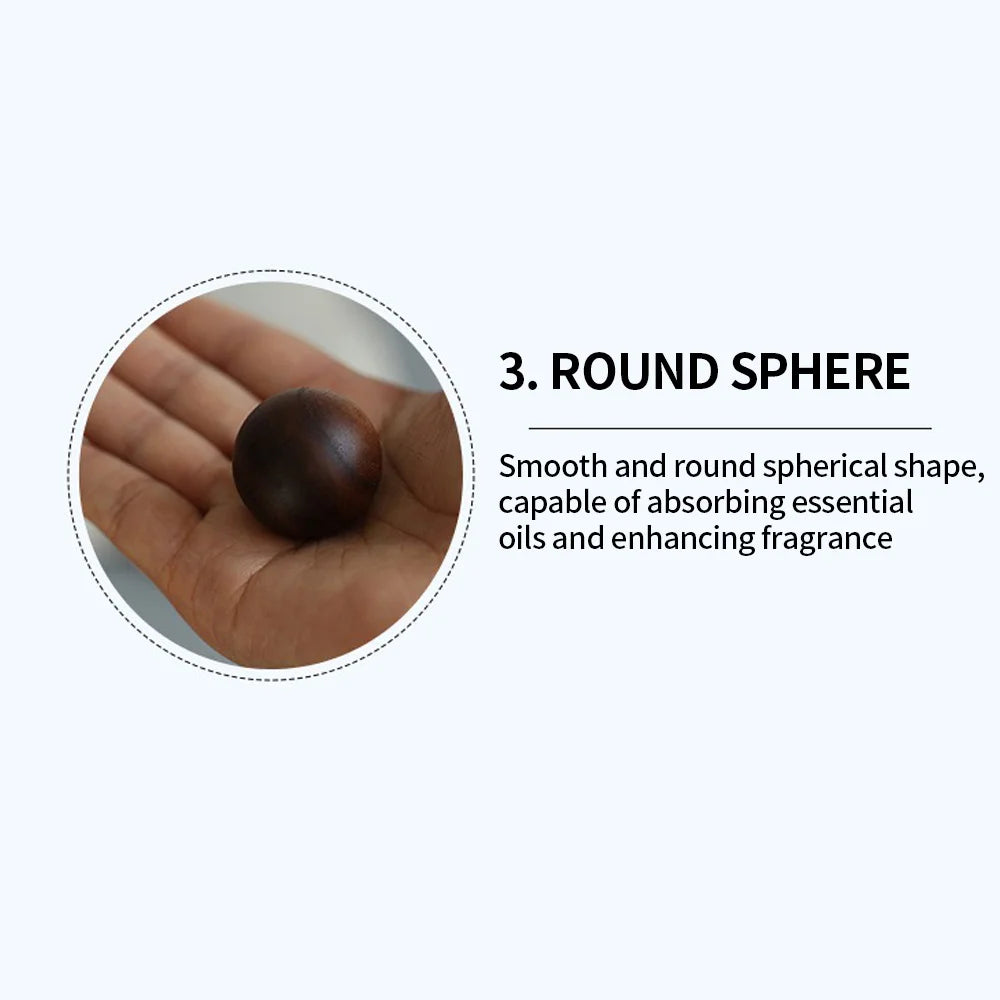 Solid Wood Essential Oil Diffuser Sphere | Natural Aromatherapy Accessory lifestyle view