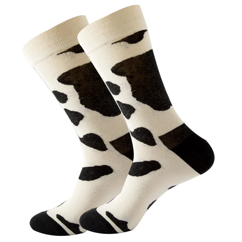 Sock Combed Cotton Funny Men's Big Size Crew Harajuku Hip Hop Thick Long Socks