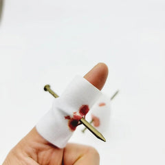 Fake Nail Through Finger Prank Toy | Halloween Trick Joke for Kids detail view