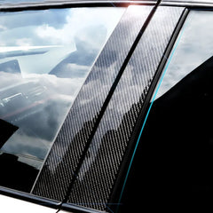 Carbon Fiber Vinyl Car Sticker Waterproof Glossy Black Matte Black Wrap Roll detail view