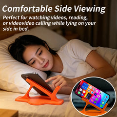 Ergonomic Bed Lazy Phone Stand for Side Lying - Stable Hands-Free Phone Holder Perfect for Bedtime E