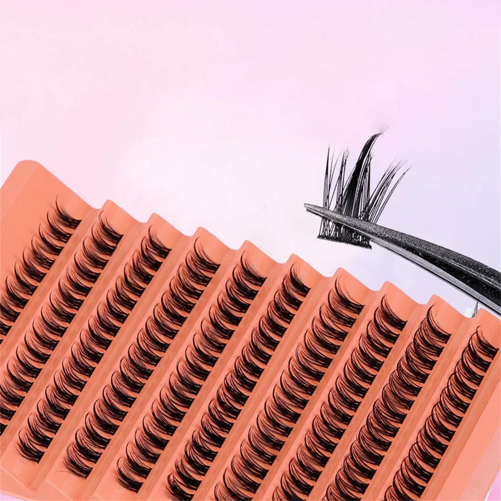 Wispy Individual Lash Clusters D Curl DIY At Home Lash Extension Clusters Soft Lightw lifestyle view